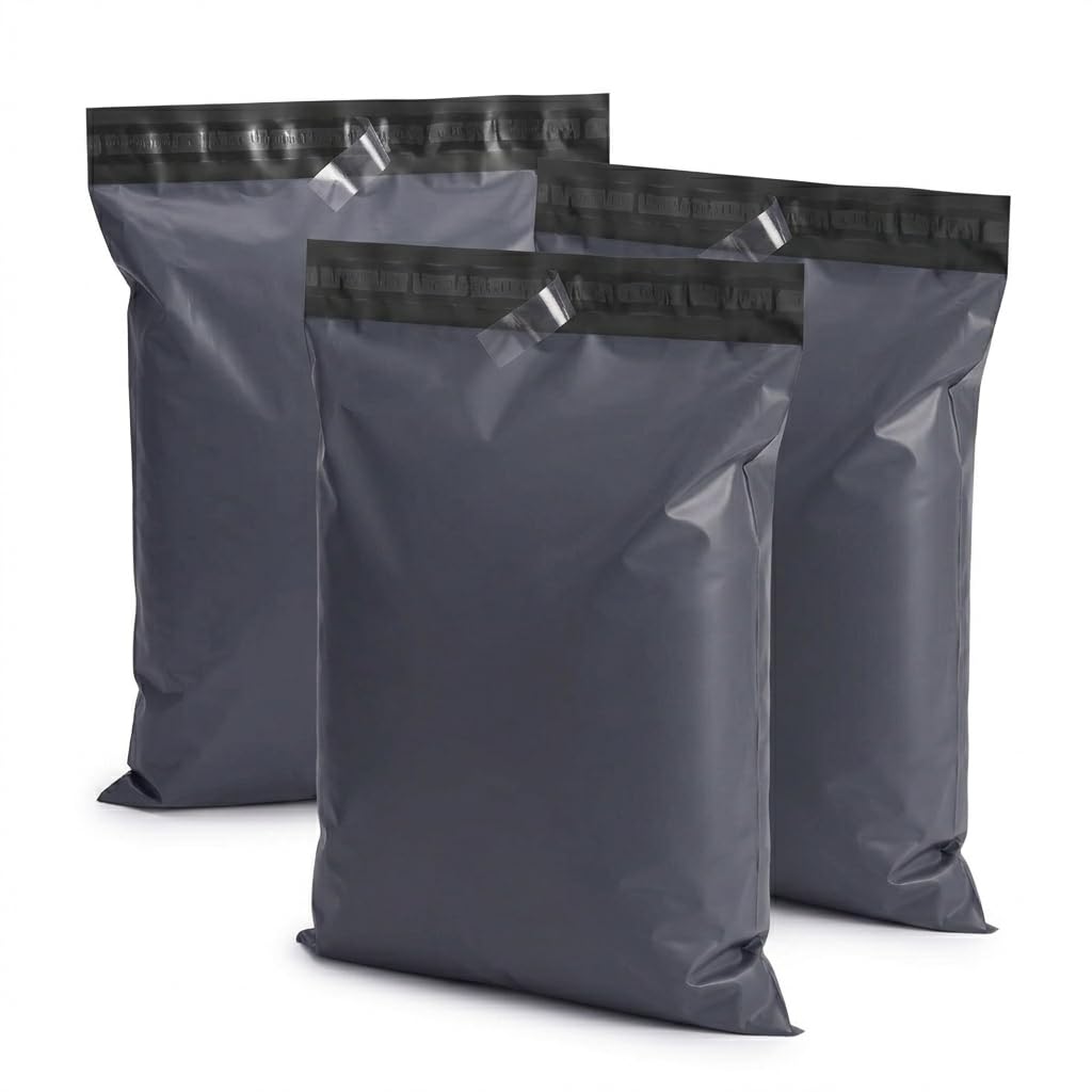 Switory Parcel Bags Mailing 12X16 Inch Postal Bags Self Seal,Waterproof, Shipping Mailers Mailing Bag for Clothes Envelopes Postage Bag for Packaging, 100Pcs (Grey)