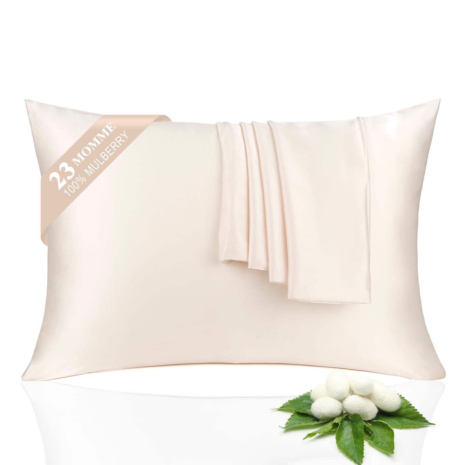 RCHDFL 100% Silk Pillowcase 2 Pack, 23 Momme