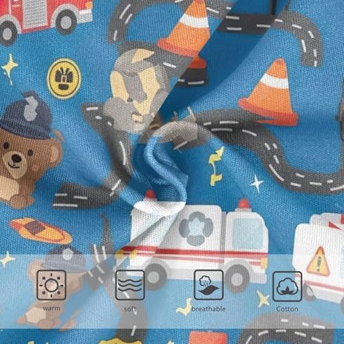 Cute Cartoon Police Bears Toddler Underwear Girls, Girl Underwear, 2T–8 Years3