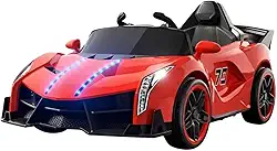 Mini Carro Elétrico Infantil 6V Vermelho BW404VM com Controle Remoto