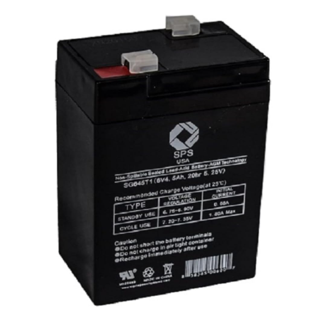 SPSBrand 6V 4.5Ah Replacement Battery for ML4-6 6V 4.5AH Vector 750