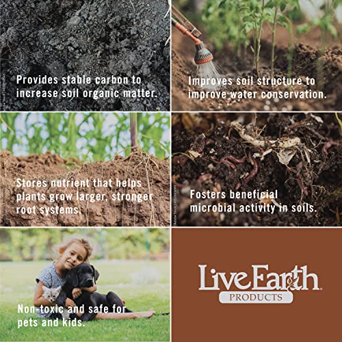 Live Earth Products Organic Soil Conditioner Granules - All Natural Humate Product With Humic Acid And Fulvic Acid For Lawn, Vegetable Garden, Trees, Shrubs, And Flowers - 50 Lb Bag #TOP2