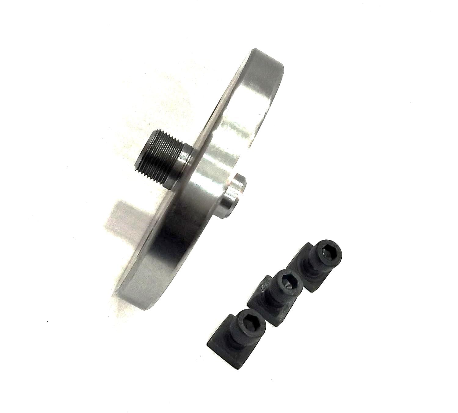 A.D. International 65 mm samocentrujące uchwyty – M14 x 1 do stołów obrotowych i obrabiarek tokarskich (65 mm – 4 szczęki samocentrujący uchwyt z tylną płytą)