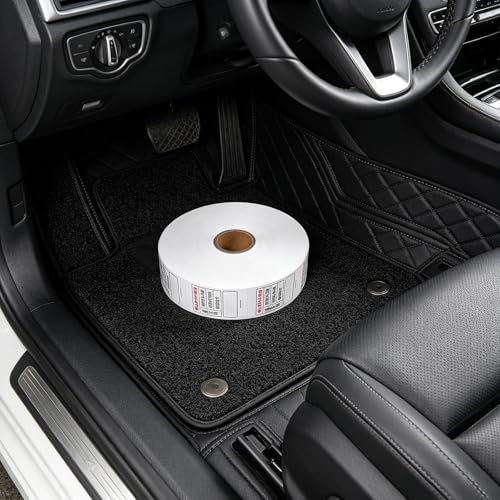 Étiquettes lavables sans texte pour tapis de sol automobile rouleau PRETYZOOM