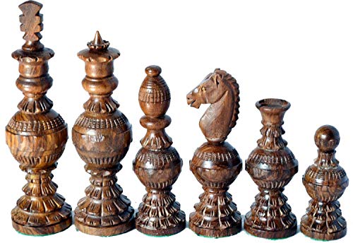 Juego de Ajedrez con diseño globo Rey 5" 32 piezas miniatura 1
