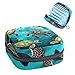 Sea Turtle Pattern Sanitary Napkin Storage Bag, Tampons Collect Holder Purse, First Period Kit for Girls Women, Pad Bag for Period for School