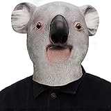 ifkoo Koala Mask Deluxe Novelty Halloween Costume Party Latex Animal Head Mask