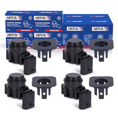 MOCA PPS106 4X Front Parking Assist Sensors & 4X Retainer Holders Fit for Jeep 2014-2018 Cherokee, for Jeep 2021-2023 Grand Cherokee, for Dodge 2018-2023 Durango