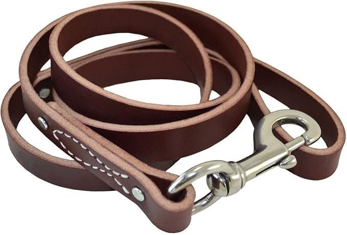 Ray Allen Latigo Leather Agitation Lead (Heavy Duty Snap)
