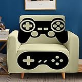 Hosima Gaming Silpcover Joystick Video Game Console Joystick Controller Black Handle Couch Cover Protector Sofa Cover Washable for Living Room Home Deco 3-Seater（190-230cm）