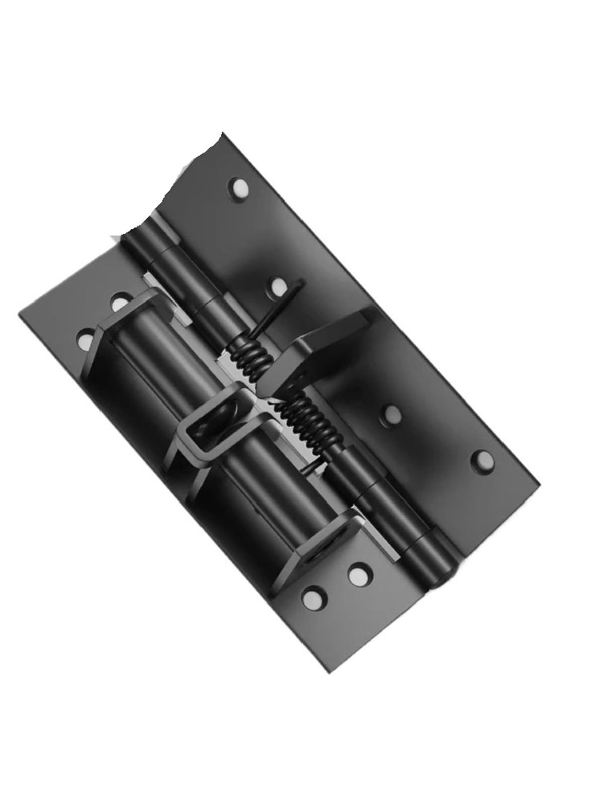 1pcs Self-Closing Door Spring Hinge Wooden Door Cabinet Invisible Hinge 90 Degree(Black)