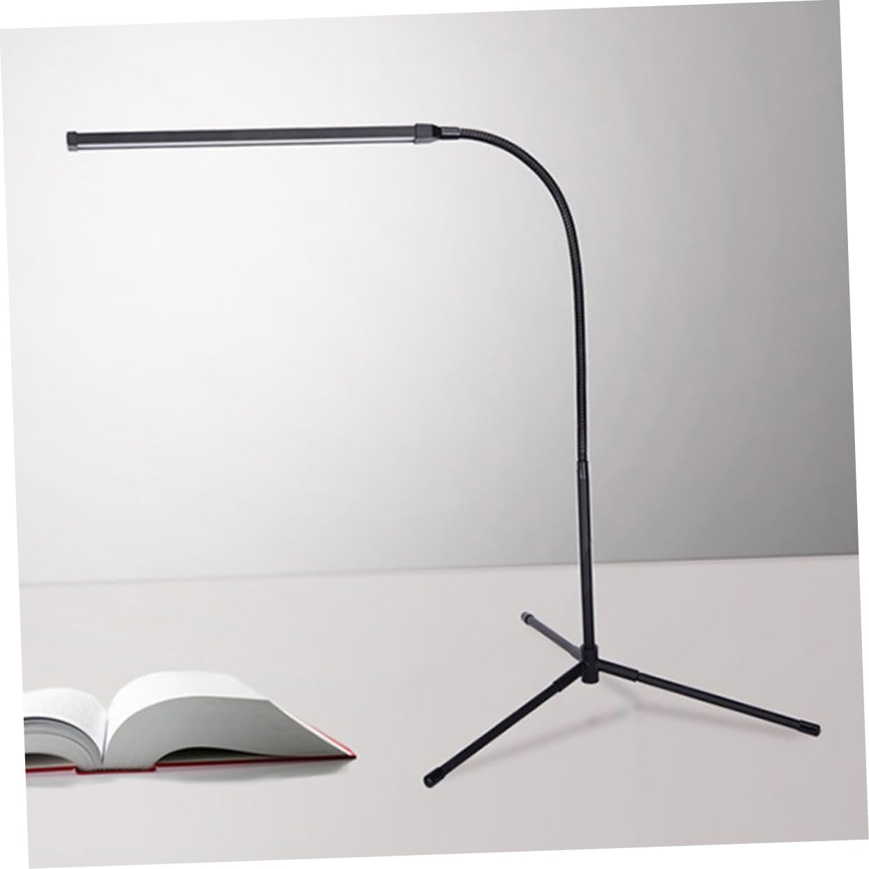 Lámpara de Lectura Regulable con Clip, Brazo Largo y Alimentación USB, de Aluminio E Hierro, Adecuado para Dormitorio o Mesita de Noche