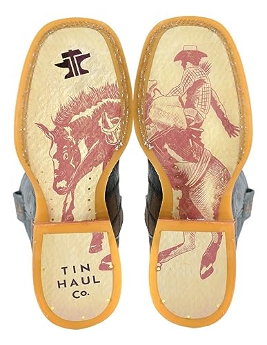 Tin Haul Western Boot Mens Bricks Stones Patchwork 14-020-0077-0504 BL3