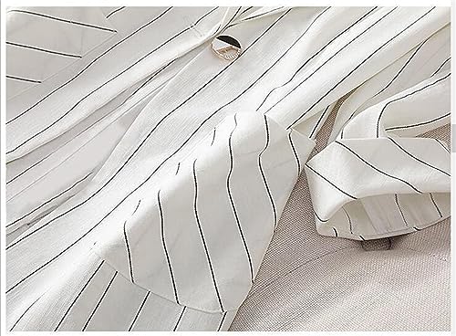 Women's Striped Slim Fit Blazer Women's Large Size Casual Loose Blazer4