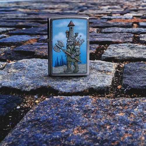 Encendedor Zippo personalizado con grabado en diseño de castillo miniatura 3