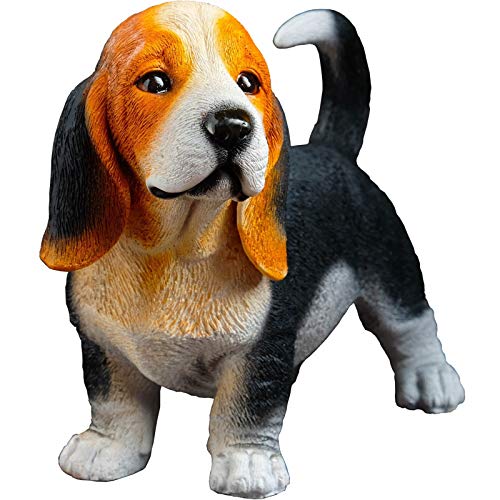 Cute Dog Piggy Bank Puppy Polystone Piggy Banks Money Bank Coin Bank for Kids Girls and Boys - Break to Open Piggy Bank (Basset Hound)