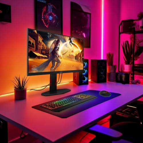 Image of AOC 24G4ZR 23.8 inch FHD Monitor (260Hz) Fast IPS Panel 0.3ms MPRT Adaptive Sync HDR10 Compatible with G-Sync Height Adjustable (1920 x 1080, 2 x HDMI 2.0, DisplayPort) Black