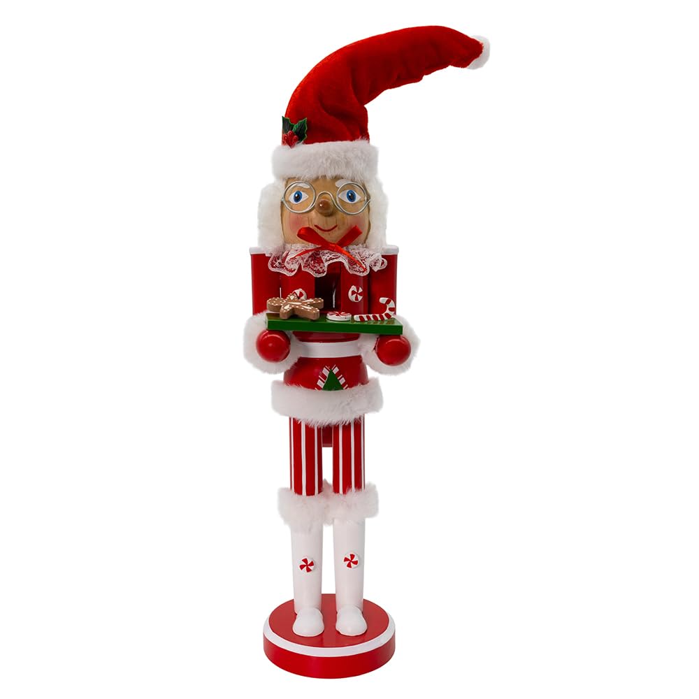 Kurt S. Adler Red Kurt Adler 15-Inch Wooden Mrs. Claus Nutcracker