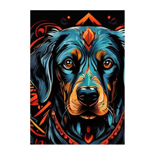 Poster sans cadre photo tableau mural de chien 40x60 cm GAEKKO