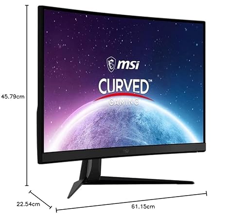 MSI G27C4X 27 Inch FHD Curved Gaming Monitor - 1500R 1920 x 1080 VA Panel, 250Hz / 1ms, AMD FreeSync Premium, HDR Ready, DisplayPort, HDMI, Wide Color Gamut, Night Vision, Less Blue light, Black MSI G27C4X 27 Inch FHD Curved Gaming Monitor - 1500R 1920 x 1080 VA Panel, 250Hz / 1ms, AMD FreeSync Premium, HDR Ready, DisplayPort, HDMI, Wide Color Gamut, Night Vision, Less Blue light, Black