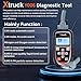 Heavy Duty Truck Scanner, CAN Diagnostic Scan Tool, Sensor Tester Repair Diagnostic Tool for Cummins, VW, CAT, Volvo Diesel Engine Supports J1939 protocols