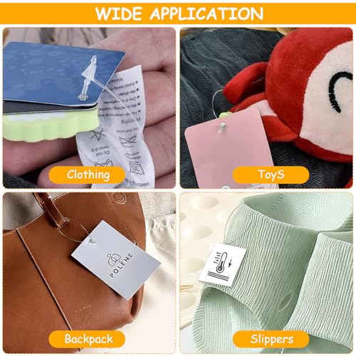 2000 Stück Sicherheitsfäden für Etiketten schnur, Etikettierpistole Heftfäden, 13cm Kunststoff Loop Pins, Transparente Sicherheitsfäden für Kleidung Schuhe Preisschilder Anhänger