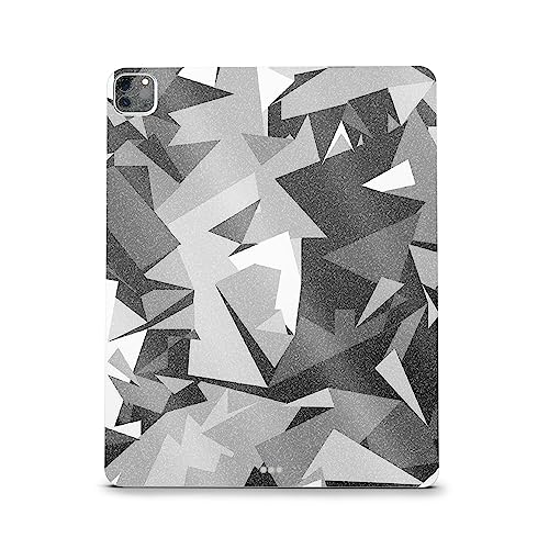 Image of MightySkins Carbon Fiber Skin Compatible with Apple iPad Pro 12.9 inch M2 6th Gen (2022) Full Wrap Kit - Mono Camo | Protective, Durable Textured Carbon Fiber Finish | Easy to Apply | Made in The USA