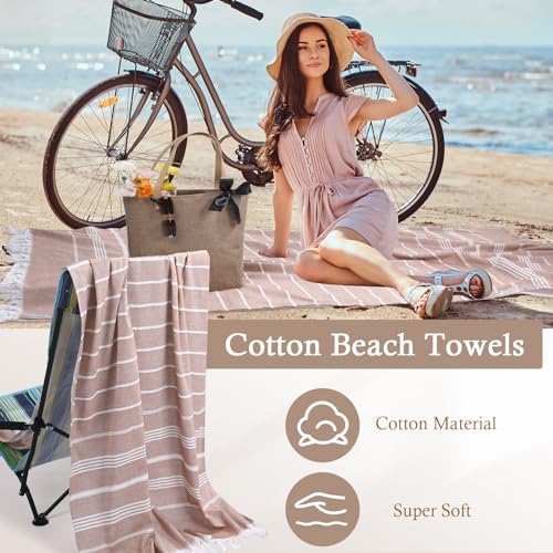 Image of Shinylin Straw Tote Beach Bag and Beach Towel Jute Burlap Travel Waterproof Handbag Bag with Pool Towels for Women