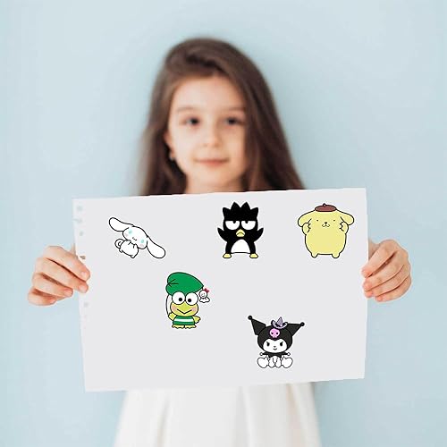 Miniatura 4 de Lindas calcomanías de anime para niños, 24 hojas para hacer tus propias calcomanías de anime de dibujos animados, calcomanías para adolescentes,