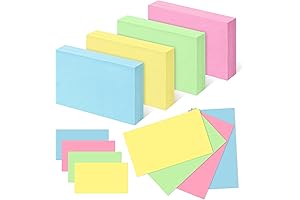 Colored Blank Index Cards 3x5 Inches