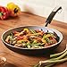 Farberware Disney Monochrome Ceramic Nonstick Frying Pan/Skillet, Dishwasher Safe, 11 Inch Non Stick Open Fry Pan - Black