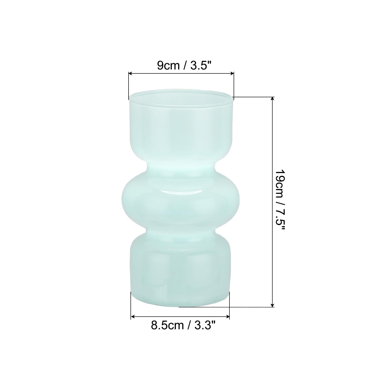 PATIKIL 7 Inch Glass Hydroponic Flower Vase - Image 2