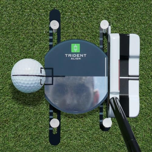 Trident Align Transform Putting Mirror - Golf Training Aid for Consistent Impact, Precision Alignment, and Stroke Improvement - Portable, Durable, and Easy to Use for Indoor and Outdoor Practice