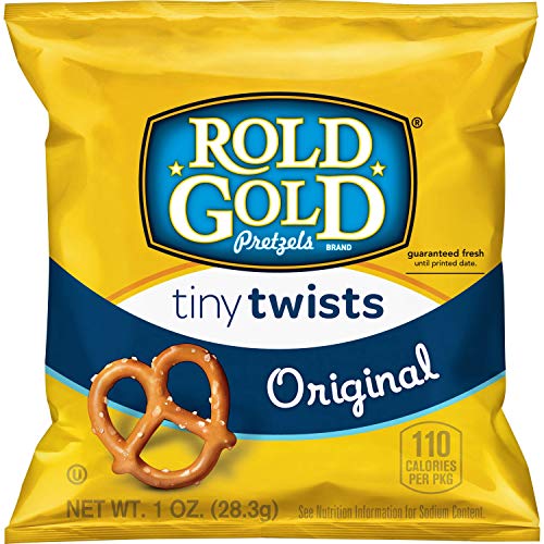 4Cou Rold Gold 32430 Tiny Twists Pretzels, 1 Oz Bag, 88/Carton (32430 - Ct) #TOP12