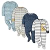 Gerber Baby Boys 4 Pack Sleep ‘N Play Footie