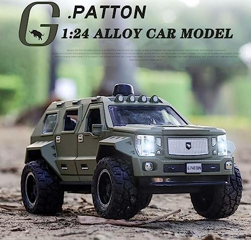 Image of Die-Cast Zinc Alloy 1:24 Scale G-Pootton Bigg Daddy Pull Back SUV with Blinking Lights, Car for Kids(Colors as Per Stock)(G - Pootton)