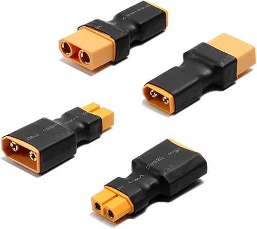 2 pares sin cables XT90 conector a XT60 conector inalámbrico macho hembra adaptador de conversión de enchufe para RC Hobby modelo FPV Drone Car Lipo