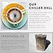 XL Frozen Coffee/Espresso Ball | Extract Chilling Tool with Stand & Pouch- 2.6x BIGGER (2.2