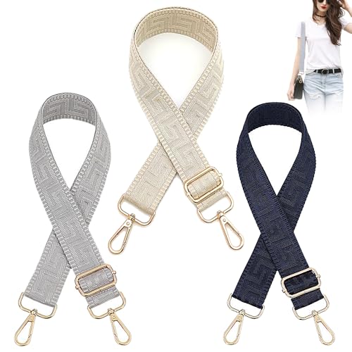 ZEXUPORIUM 3 Pièces Bandouliere pour Sac, 78-140cm Ajustable Sangle Sac Bandouliere, pour Bandoulière Sac à Main, Crossbody