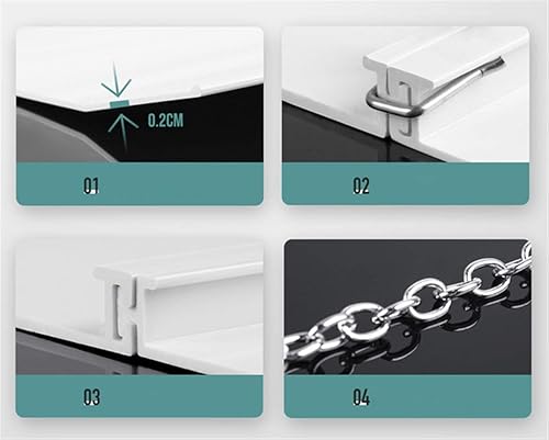 Miniatura 4 de Liveinu Deflector de aire de lona, ajustable, reutilizable, deflector de calor y aire para rejillas de ventilación de techo caído, RV, HVAC, aire