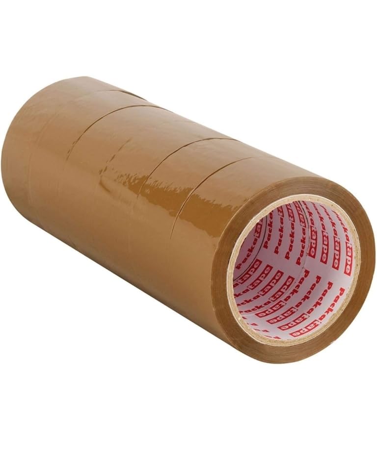Brown BOPP Packing Tape 2 Inch x 100 Meter | 51 Micron Heavy Duty Packaging Tape | Strong Adhesive Carton Sealing Tape for Shipping & Ecommerce Packaging | Pack of 6-image-24