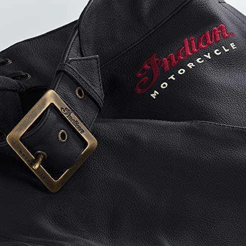 Indian Motorcycle Women\'s Traditional Leather Chaps, Black - L - Thumbnail 5
