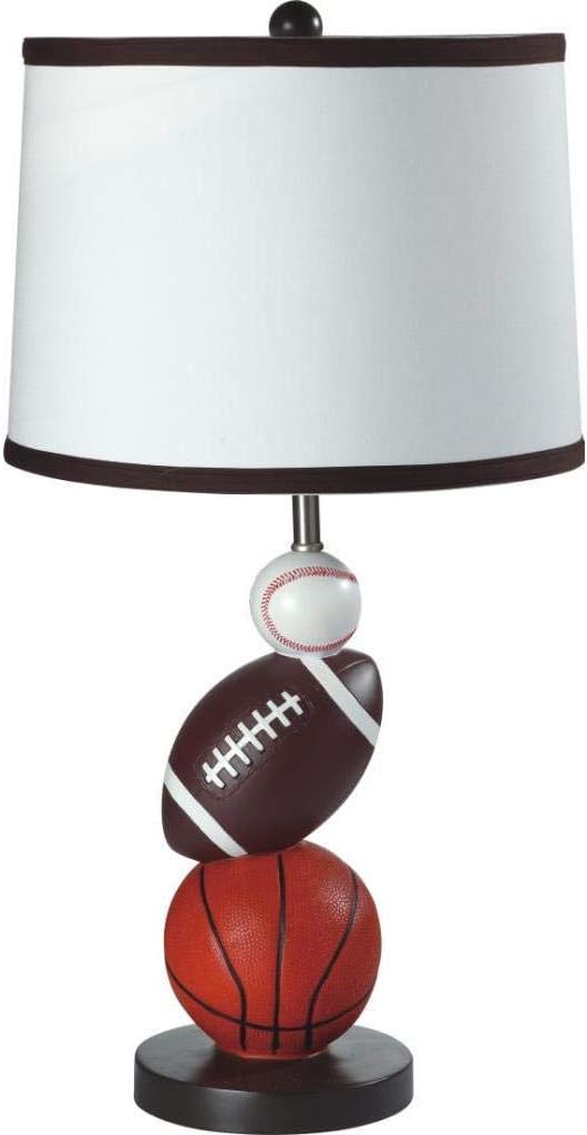 Ore International 8604 Multi Sport Table Lamp, 25" x 12" x 12"