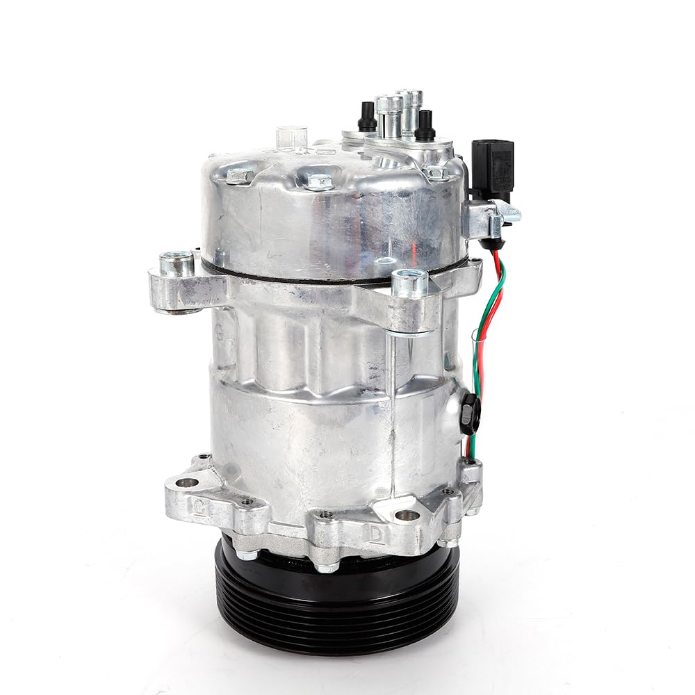 Compresor de aire acondicionado para coche 7V16 para Au-di A3 TT V-W Golf Bora Sea-t Alhambra Skda OTV aire acondicionado 12 V R134a aceite de compresor PAG46 apto para muchos modelos