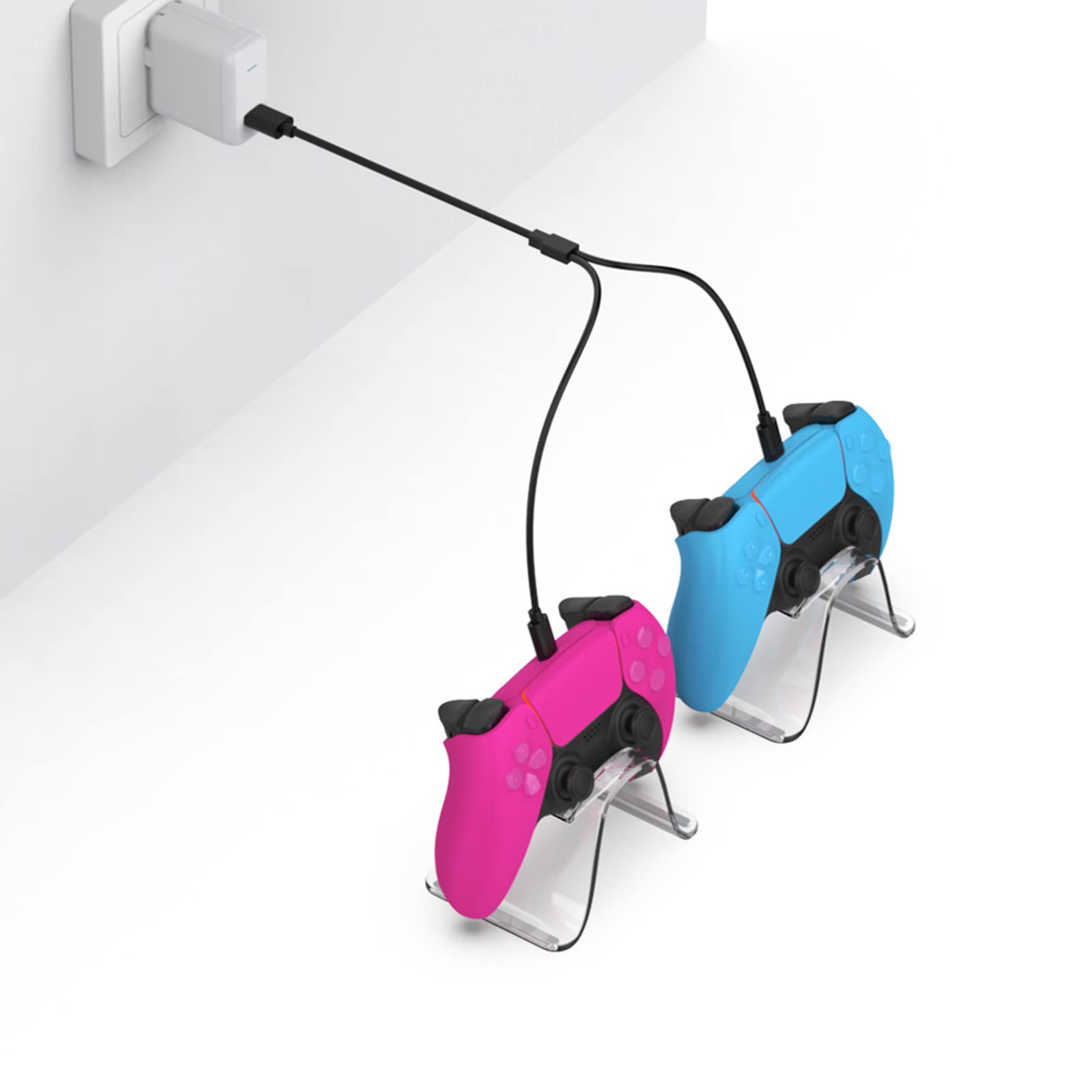 Labstandard Câble de charge USB, adapté pour manette PS5 Vr2 de jeu - Cordon de charge sans fil - Station d'accueil