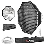 broncolor para 88 alternative Lieferumfang: 1 x 150 cm umbrellasoftbox, 1/1 x innen/außen Diffusor, 1 x Speedring, 8 x Rahmen Stange, 1 x Tragetasche