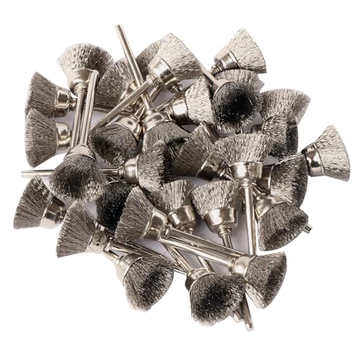 Image of 30 pcs Stainless Steel Cup Brushes Wire Brush Rust Paint Removal Bits Polishing for Rotary Tools (Cup Type)