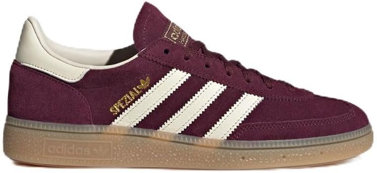 adidas Women's Handball Spezial W MaroonCream White/Gold met. 5.5 US