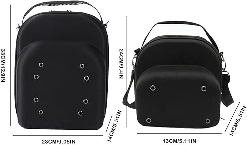 Miniatura 5 de Funda de transporte para sombreros para viajes y hogar, caja de almacenamiento para sombreros con capacidad para 6 gorras de béisbol, con asa de