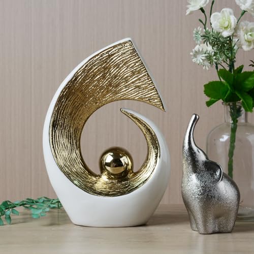 Estatua abstracta de porcelana para decoración de hogar miniatura 6